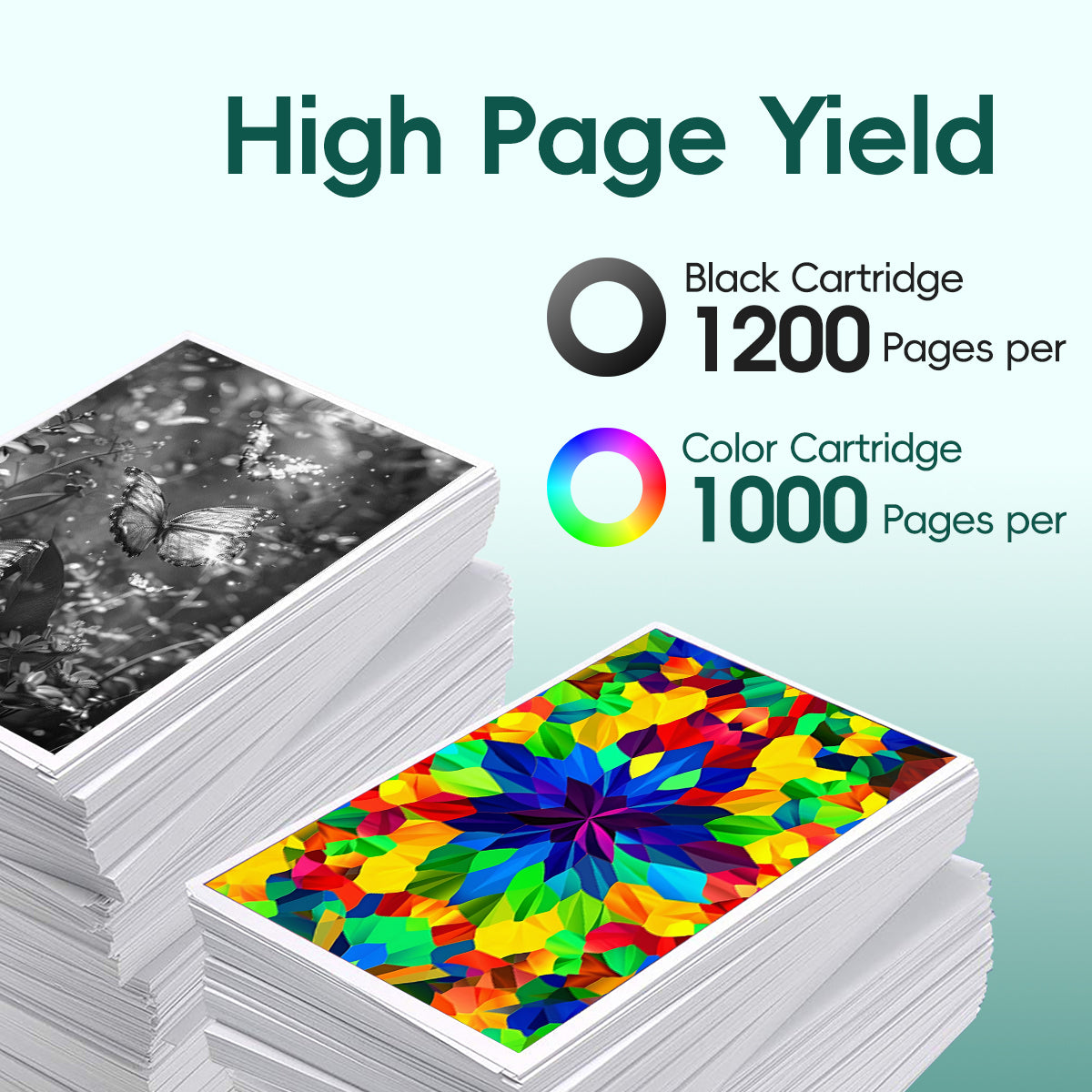 910 Ink Cartridge Compatible for HP 910 910XL Ink Cartridges (Cyan Magenta Yellow Black), 4 Pack