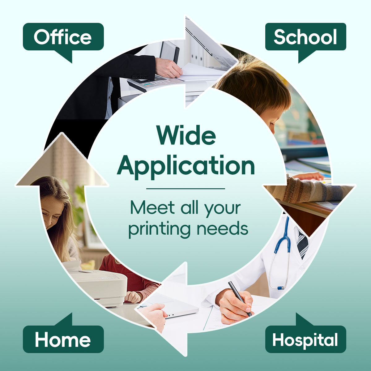 64 Black Ink Cartridge Compatible for HP ENVY Inspire 7950e; ENVY Photo 6200, 7100, 7800; Tango Series, 2 Pack