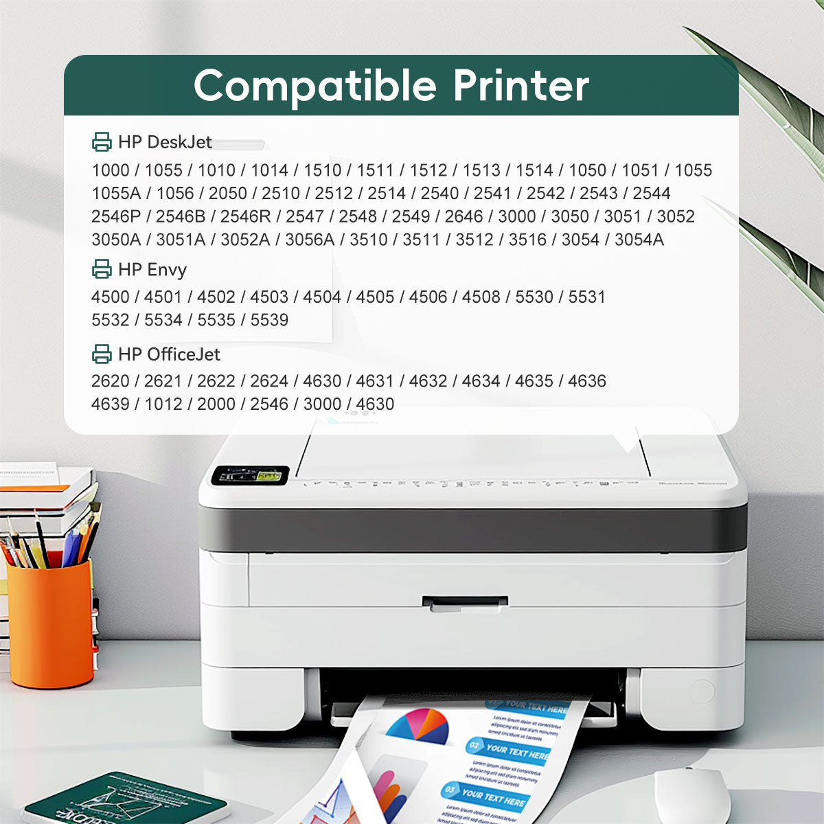 HP 61 Tri-color Ink Works with DeskJet 1000, 1010, 1050, 1510, 2050, 2510, 2540, 3000, 3050, 3510; ENVY 4500, 5530; OfficeJet 2620, 4630 Series | CH562WN